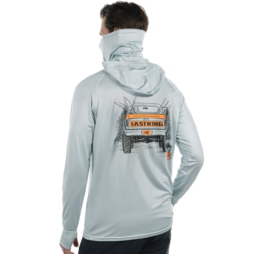 KastKing Sun Tamer Performance Fishing Hoodie, UPF 50 Sun Protection Shirt, Built-in Neck Gaiter, HYDROCOOLING Cooling Fabric