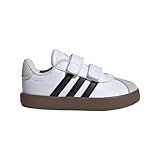 adidas Baby VL Court 3.0 Sneaker, White/Black/Grey, 4 US Unisex Infant