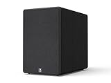 Monolith M-15 V2 15-Inch THX Certified Ultra 1000 Watt Powered Subwoofer - Low Distortion, High Power Output, Vented HDF Cabinet, RCA and XLR Inputs, For Home Theater Systems, Black Ash Finish