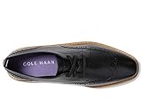 Cole Haan Women's Originalgrand Platform Wingtip Oxfords, Black/Ivory, 8.5