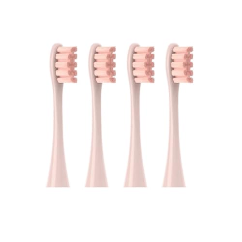 OUTIFUOSSR 2/4/6PCS Soft Replacement Heads, Compatible for Oclean X/X PRO/ Z1/ F1 Blue Brush Heads Toothbrush Vacuum Bristle Nozzles(4PCSPink)