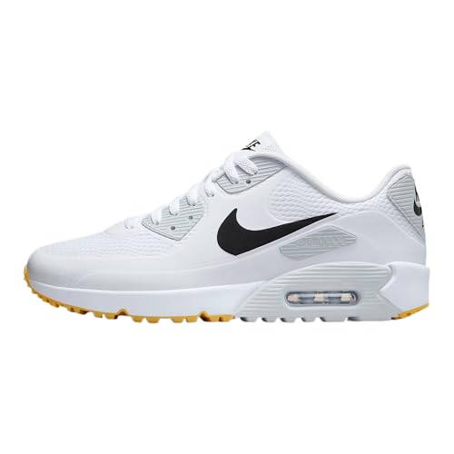 Nike Men's Air Max 90 G Sneaker, White/Black, 10.5