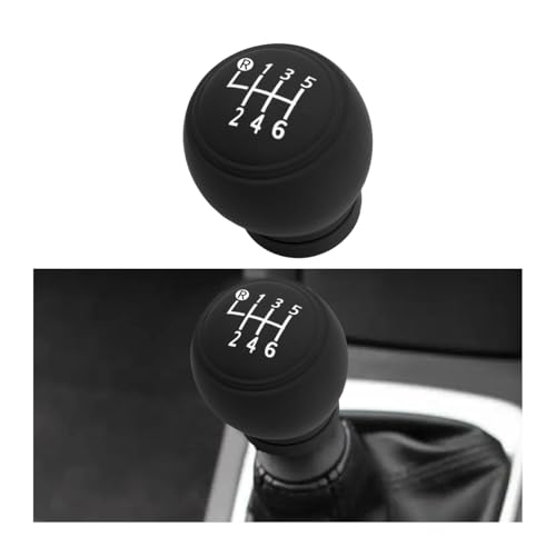 BESULEN Car Gear Shift Knob Cover, Anti-Slip Silicone Vehicle Knob Gear Stick Protector, Automotive Shifter Transmission Protective Cover, Universal Interior Accessories for Most Cars (6-Speed)