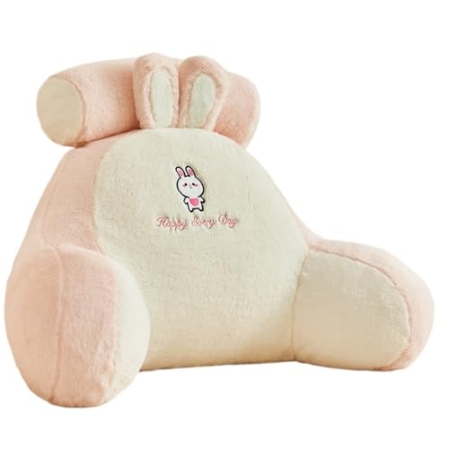 ZALCBHJ Comfort - Guaranteed Adorable Cartoon - Character Backrest Pillows - Multiple Styles for Cozy Comfort and Decor Perfect for Relaxation(Pink,60x45x20cm)