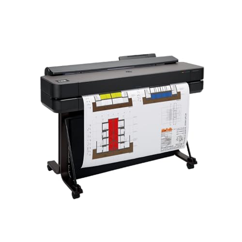 HP DesignJet T650 Large Format Wireless Color Plotter Printer - 36", Includes 2-Year Onsite Warranty Support (5HB10T) - New Model