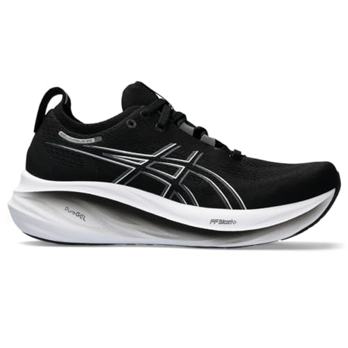 ASICS Women's Gel-Nimbus 26 Running Shoes, 8, Black/Graphite Grey