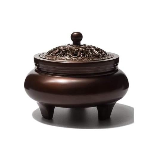 Nostalgia Copper Incense Burner, Aromatherapy Holder, Pure Copper Tea Ceremony Sandalwood Furnace, Retro Indoor Decoration