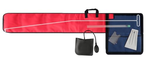 Holdly 55 inch Long Reach Tools Kit for Car, Car Tools with J-Hook,Air Wedge Pump,Non-Marring Wedge and Carry Bag (HMP11-6PCS)