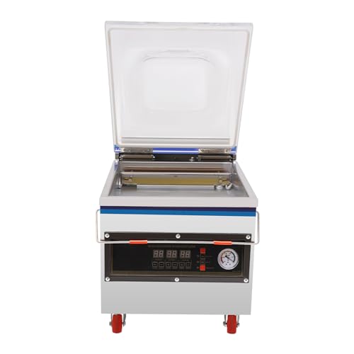 Chamber Vacuum Sealer, 110V Stainless Steel Vacuum Packaging Machine, 360W Powerful Sealing System, Automatic Preservation Machine Sealer, Commercial Vacuum Packer for Kitchen Food Meat Saver