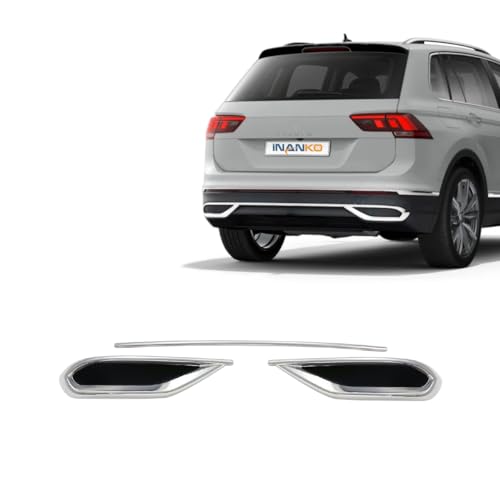 VW (Tiguan) Chrome Exhaust Diffuser- Upgraded Look - Chrome Details- Staninless steel