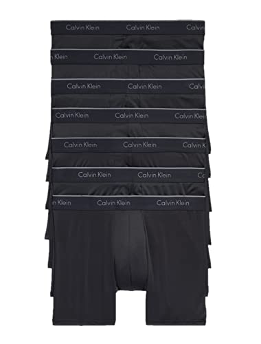 Calvin Klein Men's Micro Stretch 7-pack Boxer Brief, 7 Black, Large