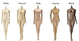 HiPlay JIAOU 12inches Female Seamless Action Figures-Asian Body Type, Silicone Body-1/6 Scale Figure for Arts/Drawings/Photography (Medium Bust, White (Fits Obitsu Whiten Head))