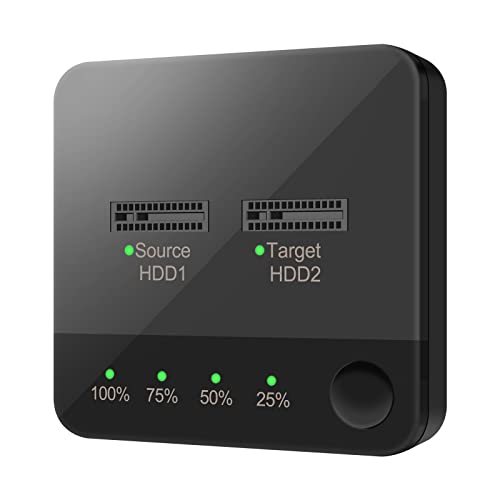 VR robot m.2 SATA Docking Station, M.2 Duplicator Clone Docking Station Converter with mSATA SSD Storage Box,Support Offline Clone duplicator and one- Key Disk Copy Function