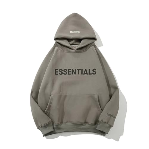 ESSENTIALS THE BIG DIPPER Graphic Pullover Hoodie Unisex Cotton Hoodies Sweatshirt for Teenagers and Adults Brown