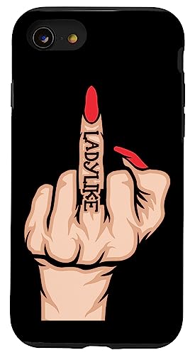iPhone SE (2020) / 7 / 8 Middle Finger Lady F You Adult Humor Funny Novelty Gifts Case