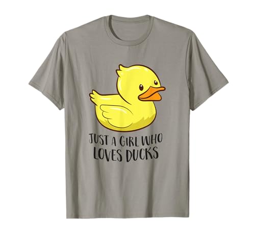 Rubber Duck Girl Gift Just A Girl Who Loves Ducks T-Shirt