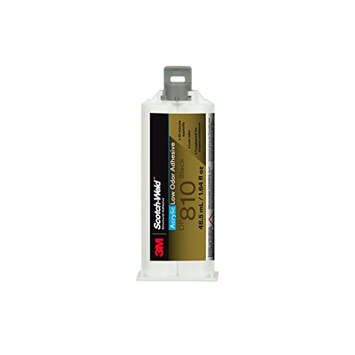 3M Scotch-Weld Low Odor Acrylic Adhesive DP810, Black, 48.5 mL Duo-Pak