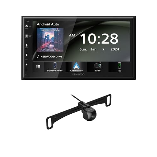 KENWOOD DMX4710S Digital Car Stereo (50W x 6-Ch), Apple CarPlay & Android Auto Compatible, Bluetooth-Enabled Head Unit with 6.8" LCD Display | Plus KENWOOD CMOS-240U Universal Backup Camera