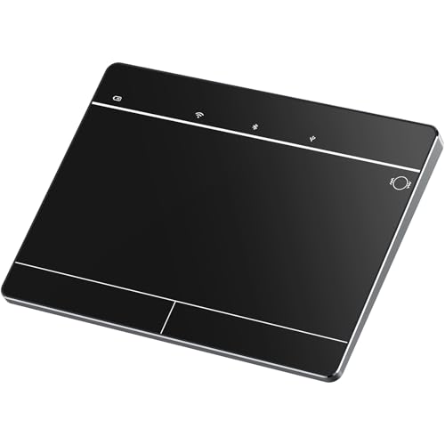 Wireless Bluetooth Trackpad for Windows 10/11, Supports 3 Connection Modes, Portable High-Precision Multi-Gesture Touchpad Mouse Compatible with PC Laptop Computer