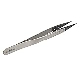 ESD 259 Handle Stainless Tweezers With 8Pcs Exchengeable Antistatic Plastic Tips Suit For Different Work