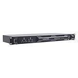 Sound Town Ultra-Lightweight 1U 4-Channel PA/DJ Power Amplifier, 4 x 1400W at 4-ohm, Supports 2, 4 & 8-ohm (ST-UPDM4C)