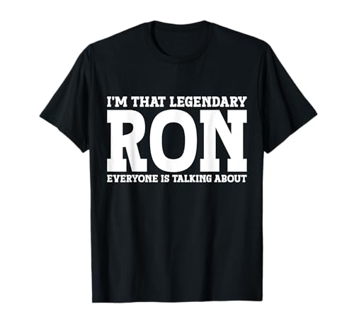 Ron Personal Name First Name Funny Ron T-Shirt