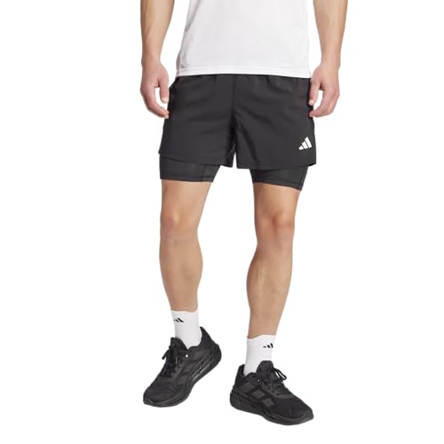 adidas Men's Own The Run Climacool Two-in-One 5 Pockets Shorts, Black