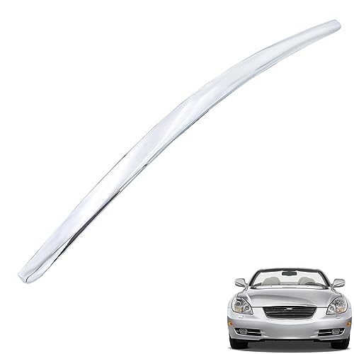 munirater Front Hood Chrome Moulding Bonnet Trim Replacement for 2002-2010 SC430 Base Convertible 2-Door 75770-24010