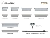 ROLLINGDOG Drywall Skimming Blade Set - Include Extension Pole and Transport Case,13PC Easy Carry Handle and 5 Extra Skimming blades