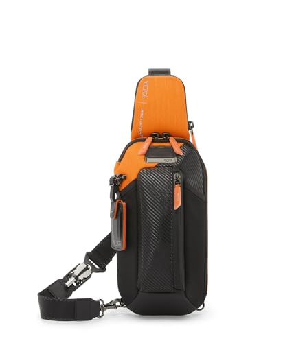 TUMI - McLaren Esports Downforce Pro Sling - Gaming Travel Bag with Customizable Patches - Luggage Tag & Abrasion Resistant - Black
