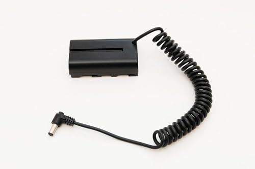 DC 5.5/2.1mm to NP-F970 F570 F550 Dummy Battery Pack Power Adapter for Atomos Shogun Inferno Ninja,Zoom F6 Recorder,BMPCC 6K Pro,Smallhd Focus 7 Monitor