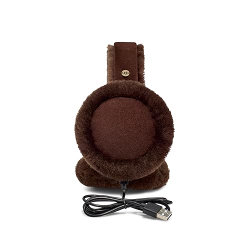 UGG Womens Sheepskin Bluetooth Earmuff, Burnt Cedar, One Size