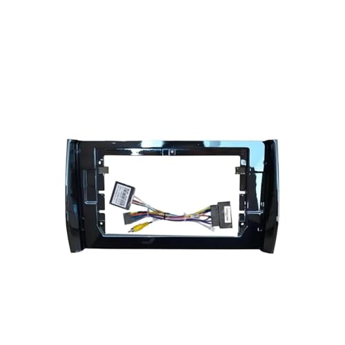 PENGBODILIYI 10 Inch Car Frame Fascia Adapter Canbus Box Decoder Android Radio Dash Fitting Panel Kit Compatible with for Skoda Kodiaq 2017 Central Control Accessories(Frame Cable Canbus)