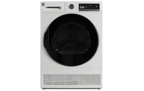 Kenmore 4.0 cu. ft. Ventless Compact Front Load Electric Dryer-with Guard to Reduce Wrinkles & Static-Sanitize and Smart Sensor Drying-LED-Energy Star Certified, White