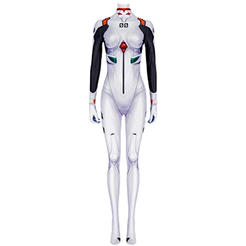 Banbas EVA Ayanami Rei Cosplay Tight-fitting Clothes Costumes Outfit Costume Customized Halloween (Female S)