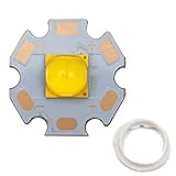 MCTNAGAEMP XHP70.2 LED Transmitter Cold Neutral Warm White LED Bead Chip Bulb 6V, with 20mm Base, for Flashlight DIY TV Light Strip(5000K)