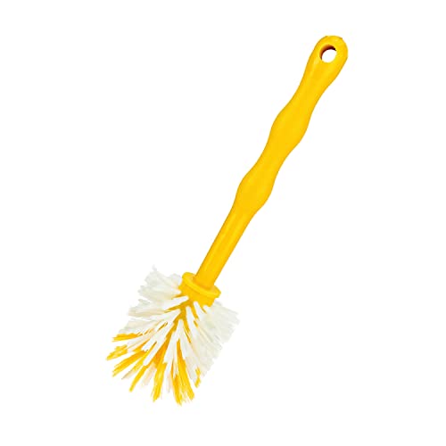 Wundermix - Mixing Bowl Cleaning Brush for Thermomix 1 pc. • For All-In-One Mixers Such as Thermomix, Monsieur Cuisine, Bosch Cook it • Sturdy Brush with Nylon Bristles • Dishwashing Brush Yellow