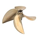 Mxfans 4 Leaves Dia 67mm P1.7 RC Boat Aluminum Alloy Propeller with 1/4" Shaft