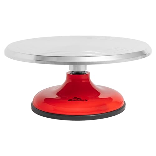 Fat Daddio's TT-1255 Cast Aluminum Revolving Cake Stand, 12 x 5 inch