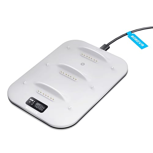 BOBOVR B100U Upgrade Kit for M1/M2/M3 Strap Charging Dock Combo,Providing Fast Charging for 3*B100, 30W Power, 0-80% in Just 1 Hour