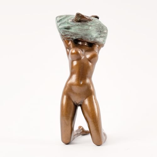 Bronze Woman Statues Sculptures-Gold Female Nude Sexy Girl Naked Lady Gift Bronze European Finery Figurine Handmade Gift Home Bronze Statue