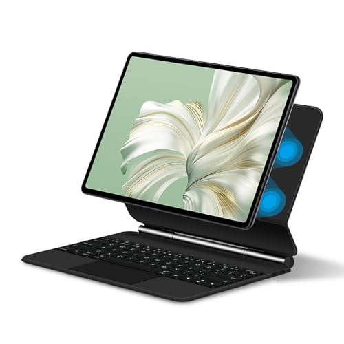 Keyboard Case for Huawei MateBook E 12.6inch 2023 – Magic - Style Keyboard with Multi - Touch Trackpad – Floating Cantilever Stand – Magnetic Case for MateBook E Model: DRR-W76 - Free Mouse
