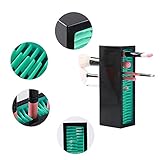 Jamend Clxp Makeup Brushes Holder Organizer, Silicone Vanity Air Drying Rack Display Storage for Brush, Eyeliners and More, Practical Cosmetic Tools Container (Pink-White)