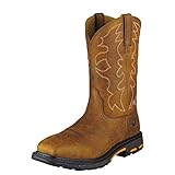 Ariat WorkHog Wide Square Toe Steel Toe Work Boots - Men’s Leather Country Work Boot