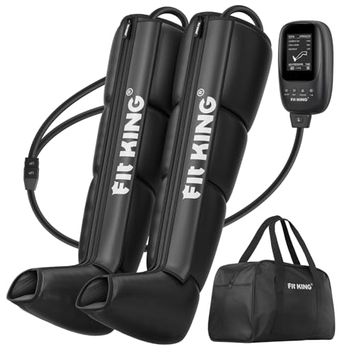 FIT KING Air Compression Recovery System,Dynamic Pressure for Circulation Improvement and Fast Recovery,Sequential Massage Boots for Athletes,FSA HSA Approved (Medium)