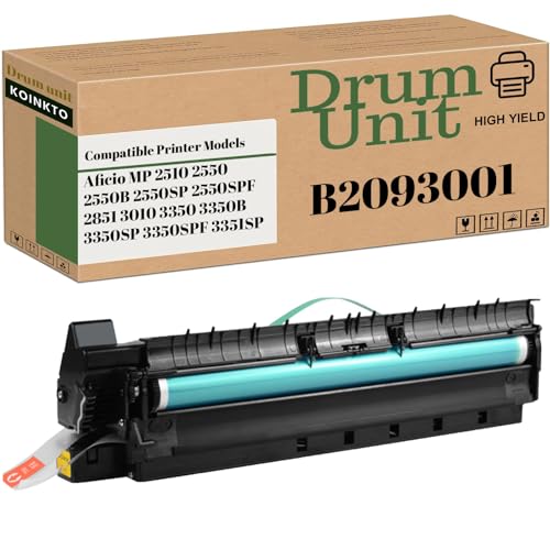 KOINKTO Compatible Drum Unit Replacement for Ricoh B2093001 B2050153 Drum Unit for Aficio MP 2510 2550 2550B 2550SP 2550SPF 2851 3010 3350 3350B 3350SP 3350SPF 3351SP Printer