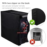 PC Computer CPU Dust Cover, Mid-Tower Case Protector, Host Dust Waterproof Cover, 10.6W x 20.5H x 24.5D Inch/27 x 52 x 62.5 CM Desktop CPU Accessories