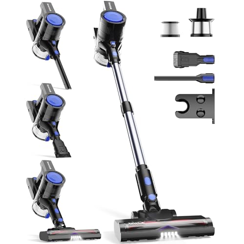 XenonLab Cordless Vacuum Cleaner, 45KPA Stick Vacuum Cleaners for Home with Up to 40 Mins Runtime, 6-in-1 Rechargeable Lightweight Vacuum with Powerful Suction for Carpets, Pet Hair, Hardwood Floors