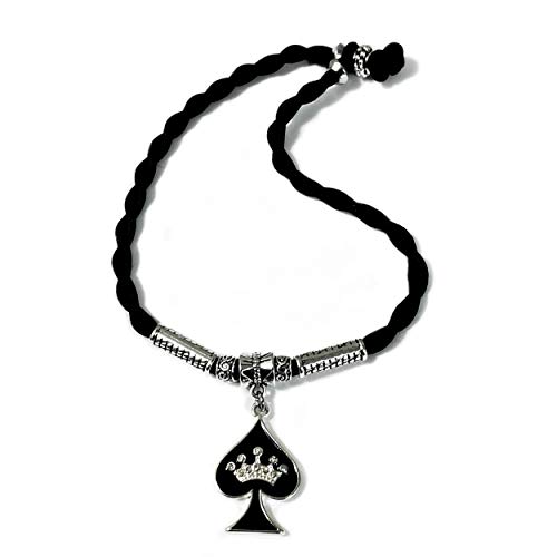 His and Hers Intimates ? QUEEN OF SPADES ? Anklet Jewelry - HotWife, Queen, Hot Wife, Bracelet, Infinity,Necklace, BBC, QOS, MFM, Swinger, Cuckold, Polyamory (Silk Twist Anklet)