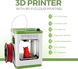 Fully Assembled Mini 3D Printer for Kids and Beginners - Complete Starter Kit with Auto Leveling 3D Printing Machine, 10M PLA Filament, and SD Card - WiFi 3D Home Printer for MAC, Windows, and Linux